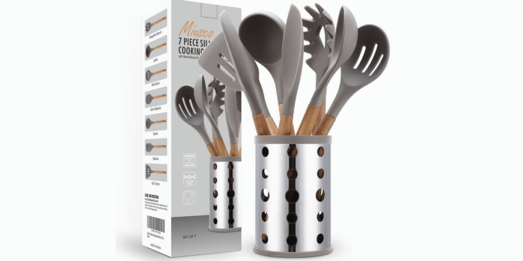 Miusco 7-Piece Silicone cooking 