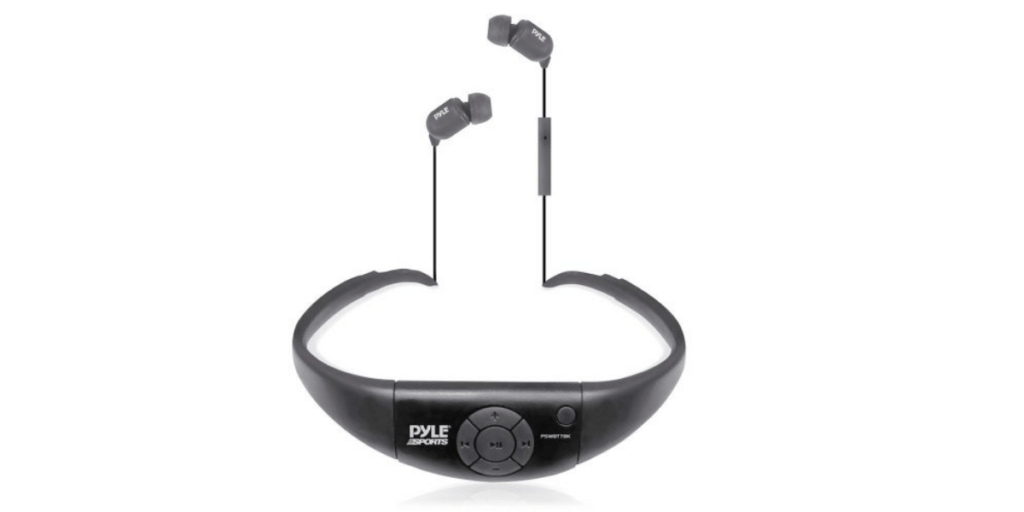 The PYLE PSWBT7BK waterproof earbuds