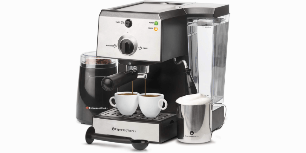 7 Pc all-in-one Espresso Machine & Cappuccino Maker 