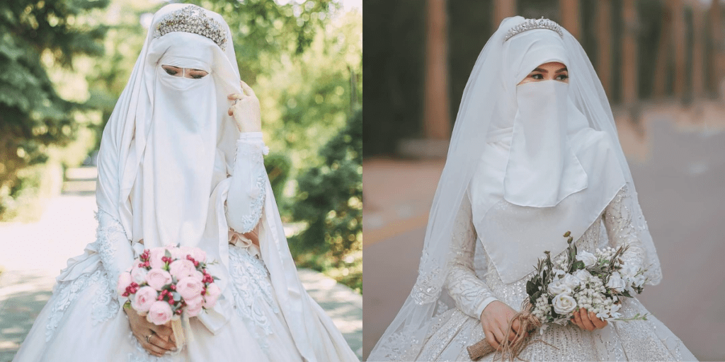 white niqab